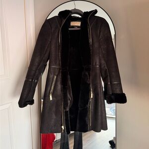 Michael Kors Black Teddy Jacket
